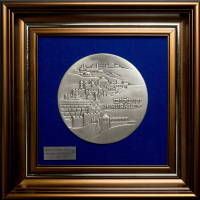 Modelia Featuring Bas Relief of a Panoramic View of Jerusalem
