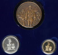 LIBI Fund, 25th Anniversary Set of Gold, Silver and Bronze State Medals