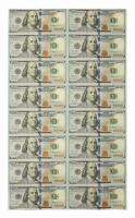 $100 Series 2009-A sixteen note uncut sheet