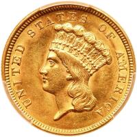 1854 $3 Gold