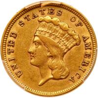 1854 $3 Gold