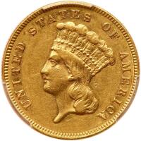 1885 $3 Gold