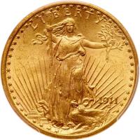 1911-S $20 St. Gaudens
