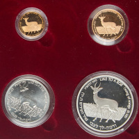 "Song of Songs, Like to a Roe" Set of Gold and Silver Coins