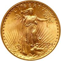 1924 $20 St. Gaudens NGC MS64