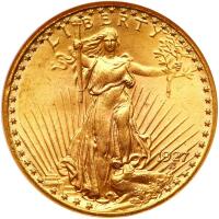 1927 $20 St. Gaudens NGC MS64