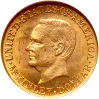 1916 McKinley Gold $1 NGC MS64
