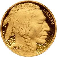 2010-W. Buffalo Gold $50.00 (1 oz) .9999 Fine. NGC PF-70 Ultra Cameo