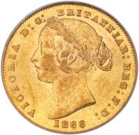 Australia. Sovereign, 1866 (Sydney)