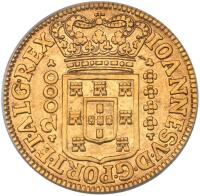 Brazil. 2000 Reis, 1715 (Bahia)