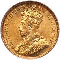 Canada. 5 Dollars, 1913