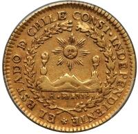 Chile. 2 Escudos, 1834-So IJ