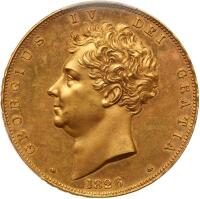 Great Britain. Proof Five Pounds, 1826