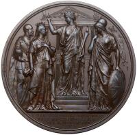 Great Britain. The Prince of Wales, National Thanksgiving at St Paul's Cathedral, Copper Medal, 1872