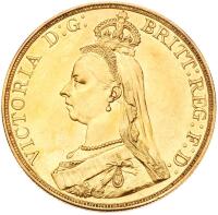 Great Britain. Five Pounds, 1887