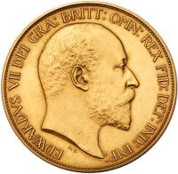 Great Britain. Coronation Matte Proof Gold Set: 5 & 2 Pounds, Sovereign and Half Sovereign, 1902