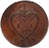 India-Bombay Presidency. 2 Pice, 1791