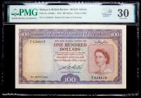 Malaya & British Borneo. 100 Dollars, 1953