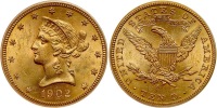 1902-S $10 Liberty. PCGS graded MS63