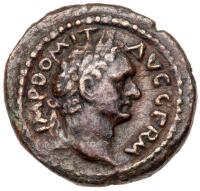 Judaea, Roman Judaea. Domitian. &Atilde;&dagger; (6.44 g), AD 81-96 Choice VF
