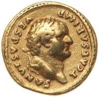 Titus. Gold Aureus (7.31g), as Caesar, AD 69-79