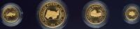 Australia. Gold Nugget Set: 100, 50, 25 and 15 Dollars, 1986