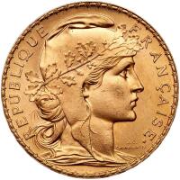 France. 20 Francs, 1910