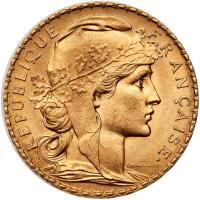 France. 20 Francs, 1913