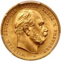 German States: Prussia. 10 Marks, 1872-A