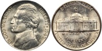 1943-S Jefferson Nickel. NCS graded MS60