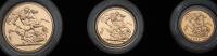 Great Britain. Three Piece Gold Set: 2 Pound, Sovereign and Half Sovereign, 1983