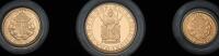 Great Britain. Three Piece Gold Set: 2 Pound, Sovereign and Half Sovereign, 1989