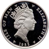 Isle of Man. Platinum Noble, 1985