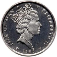 Isle of Man. Platinum Noble, 1985