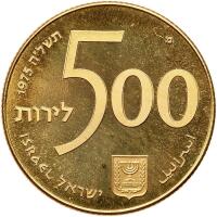 Israel. 500 Lirot, 1975
