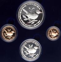 Israel. 5 and 1 New Sheqalim, plus silver 1 and 2 New Sheqalim, 1996