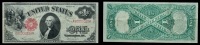 1917, $1 United States Note. About EF