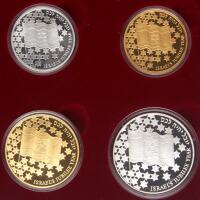 Israel. Gold 10 and 20 New Sheqalim plus Silver 2 and 1 New Sheqel, 1998