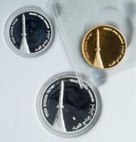 Israel. Gold 10 New Sheqalim plus silver 2 and 1 New Sheqel, 2003