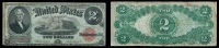 1917, $2 United States Note. About VF
