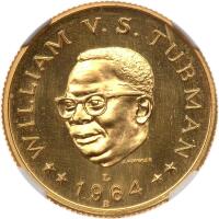 Liberia. 20 Dollars, 1964 B-L