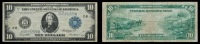 1914, $10 Federal Reserve Note of New York. VF