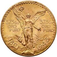 Mexico. 37.5 Grams Pesos (50 Pesos), 1943