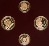 Mexico. Prestige Proof Set: 500 and 250 Pesos, 1985; 500 and 250 Pesos, 1986