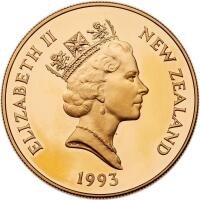 New Zealand. Gold 5 Dollars, 1993