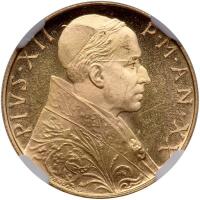 Vatican. 100 Lire, 1958