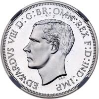 Cyprus. Edward VIII 1937-dated Cyprus 'FORTY FIVE PIASTRES.'
