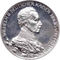 German States: Prussia. 3 Marks, 1913-A
