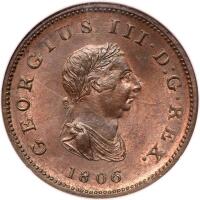 Great Britain. Halfpenny, 1806