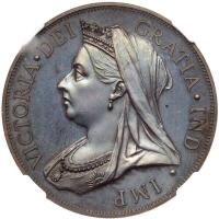 Great Britain. Victoria 1893-dated Great Britain 'Double Florin or 4 Shillings.'